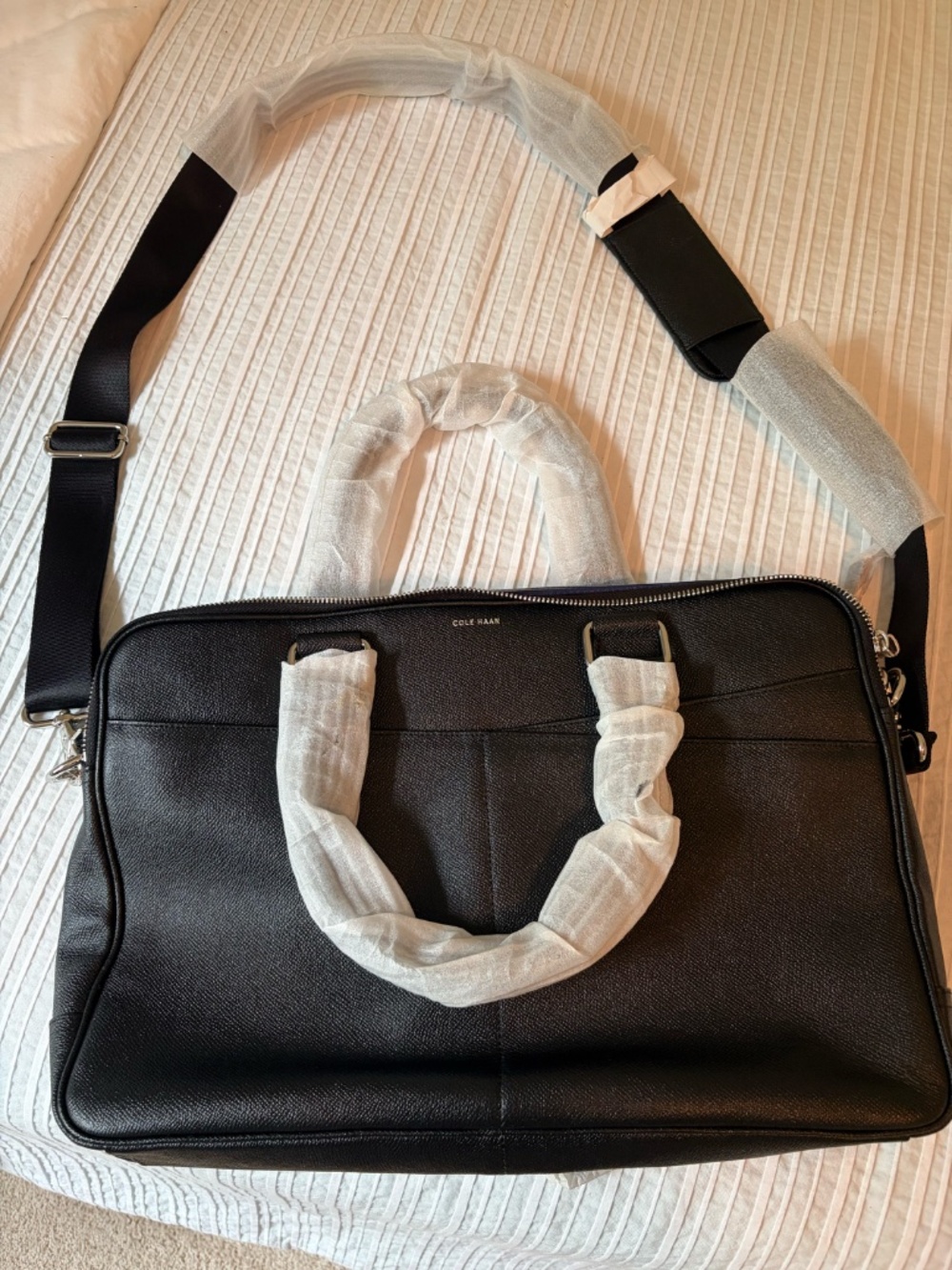 Cole Haan Black Leather Shoulder Bag